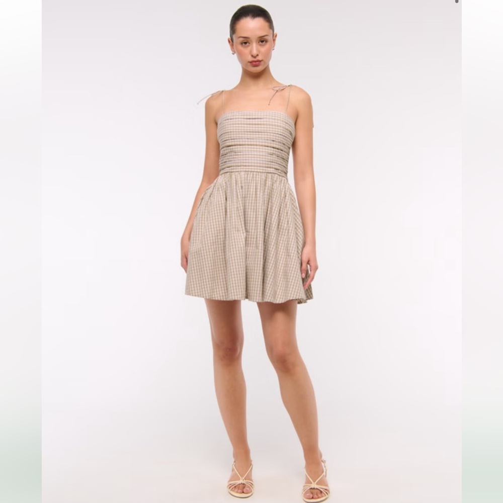 Abercrombie & Fitch Emerson Tie-Strap Mini Dress